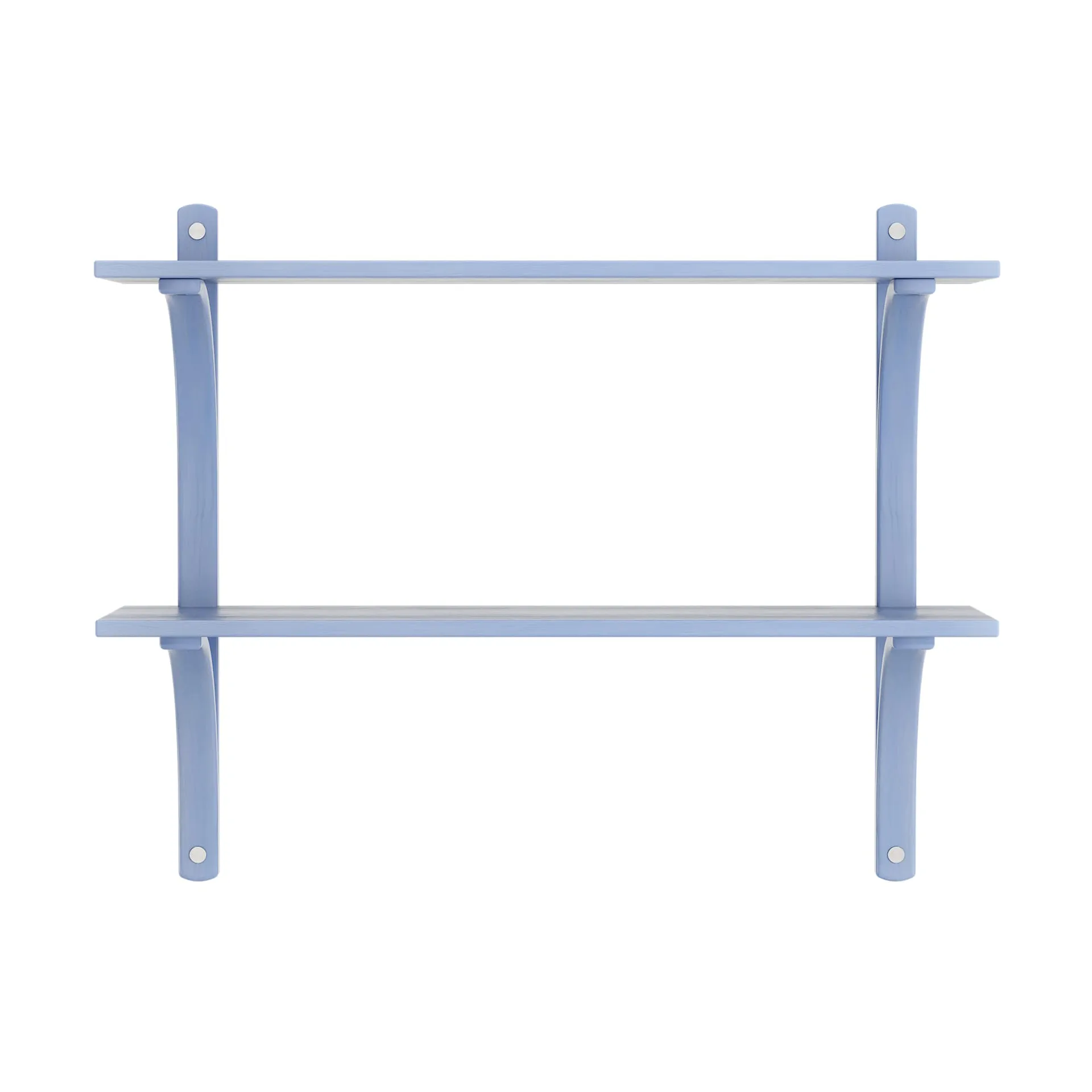 Levi estantería, Ilke azul-acero inoxidable, 2 estantes, 90 cm Swedese
