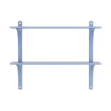 Levi estantería - Ilke azul-acero inoxidable, 2 estantes, 90 cm - Swedese