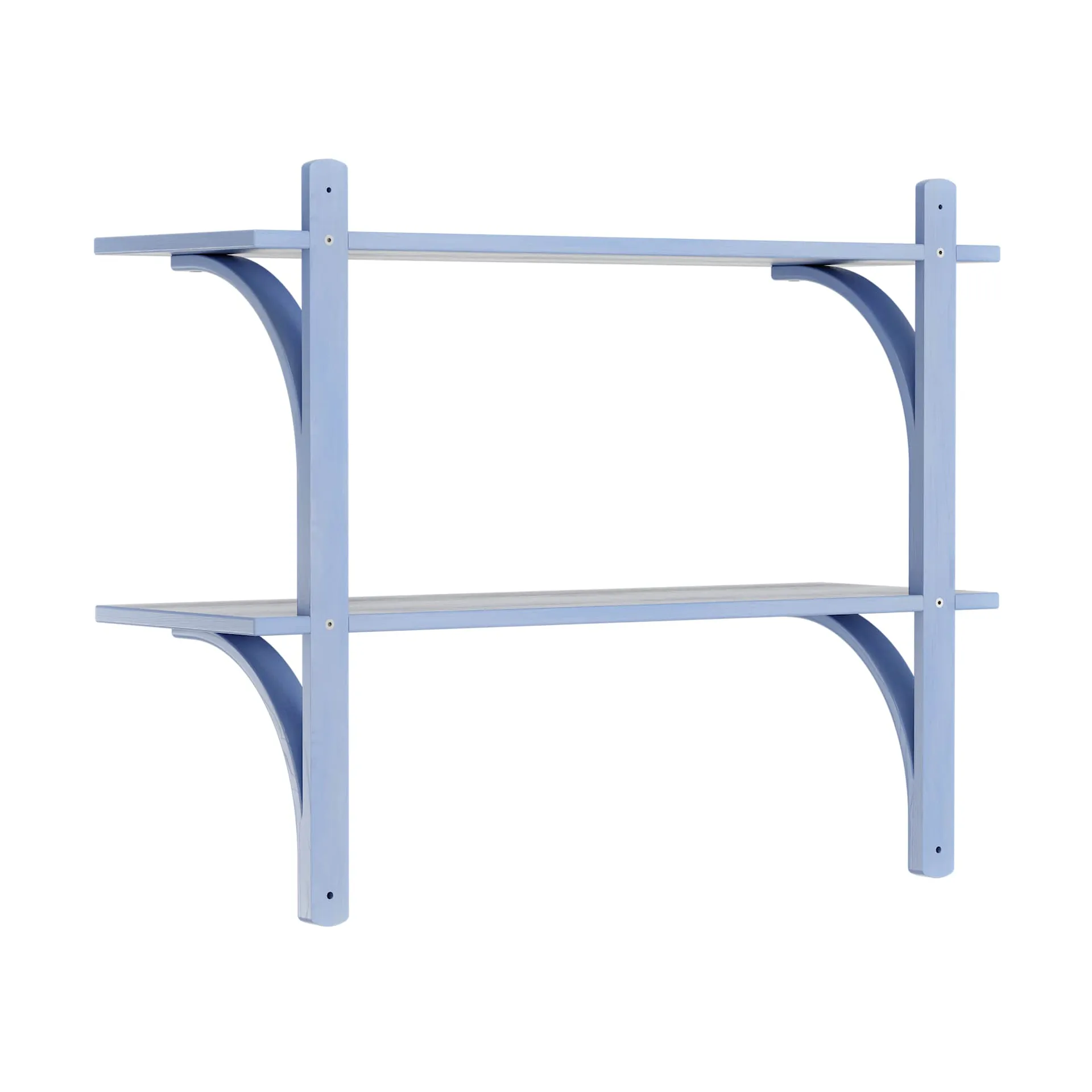 Levi estantería, Ilke azul-acero inoxidable, 2 estantes, 90 cm Swedese