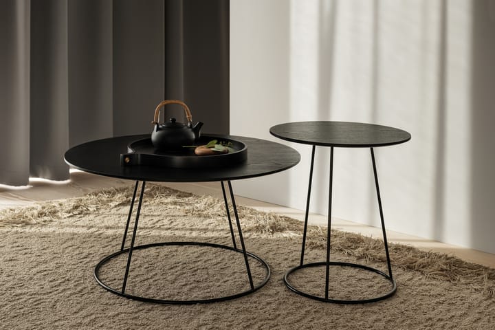 Mesa Breeze tablero liso Ø46 cm, negro Swedese