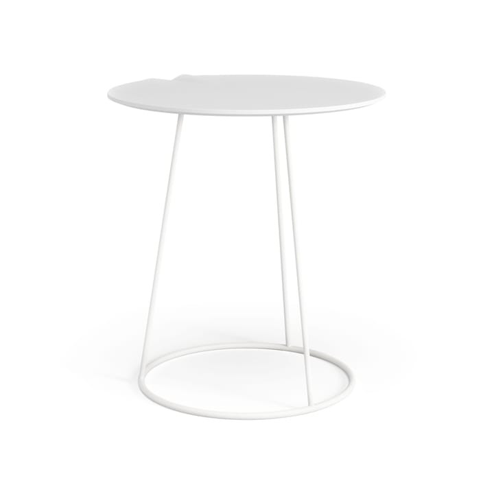 Mesa con ola Breeze Ø46 cm, blanco Swedese