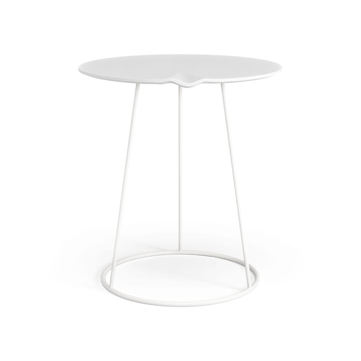 Mesa con ola Breeze Ø46 cm, blanco Swedese