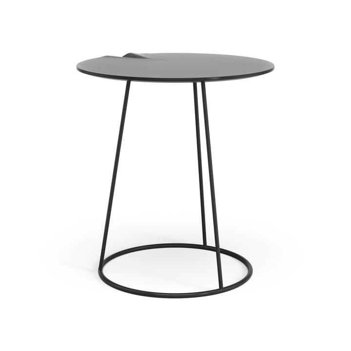 Mesa con ola Breeze Ø46 cm, negro Swedese