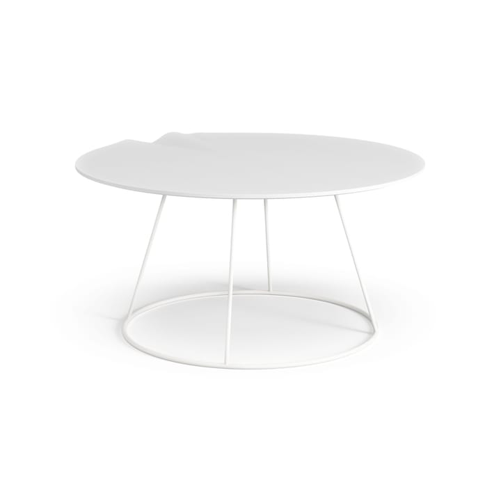 Mesa con ola Breeze Ø80 cm, blanco Swedese