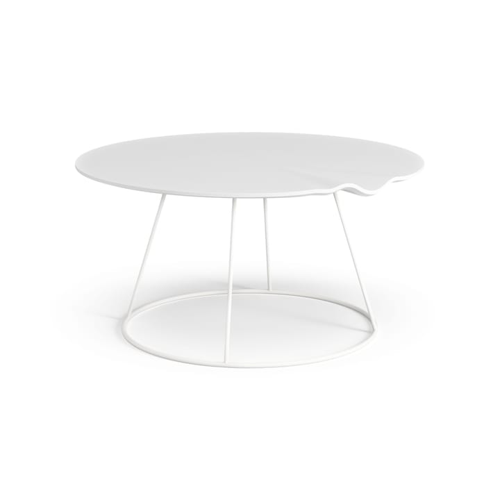 Mesa con ola Breeze Ø80 cm, blanco Swedese