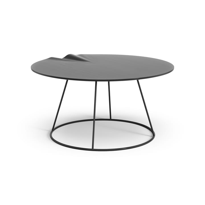 Mesa con ola Breeze Ø80 cm, negro Swedese