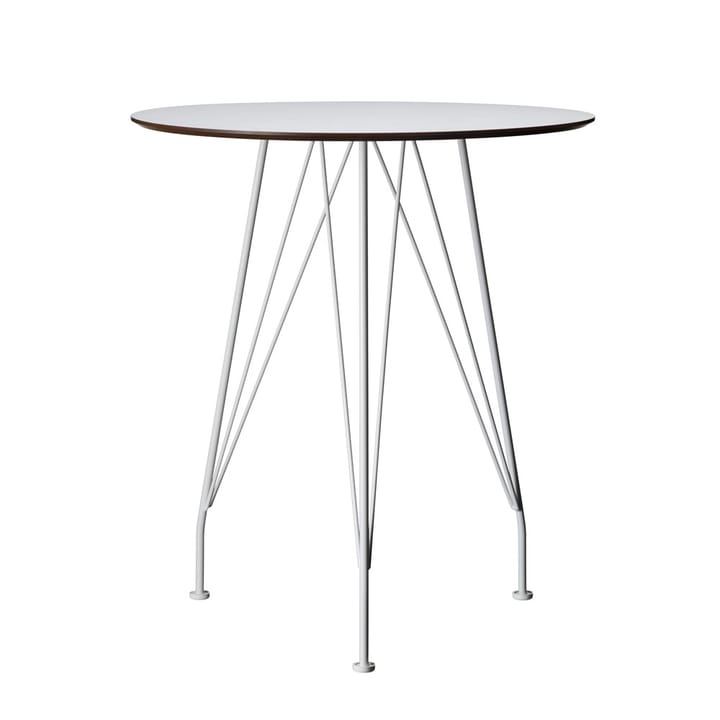 Mesa de café Desirée - Blanco, ø64cm, base lacada en blanco - Swedese