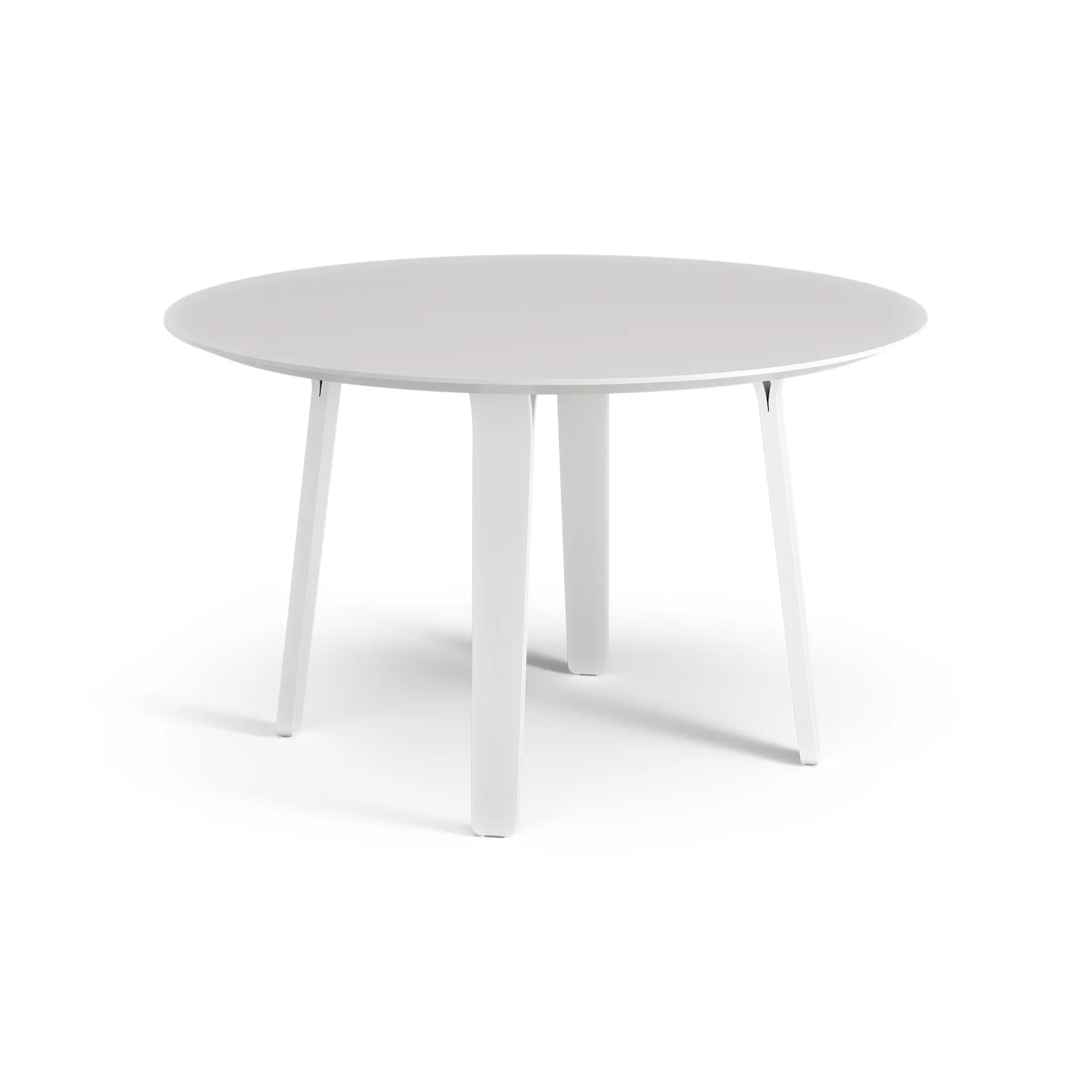 Mesa Divido Ø120 cm, fresno lacado blanco Swedese