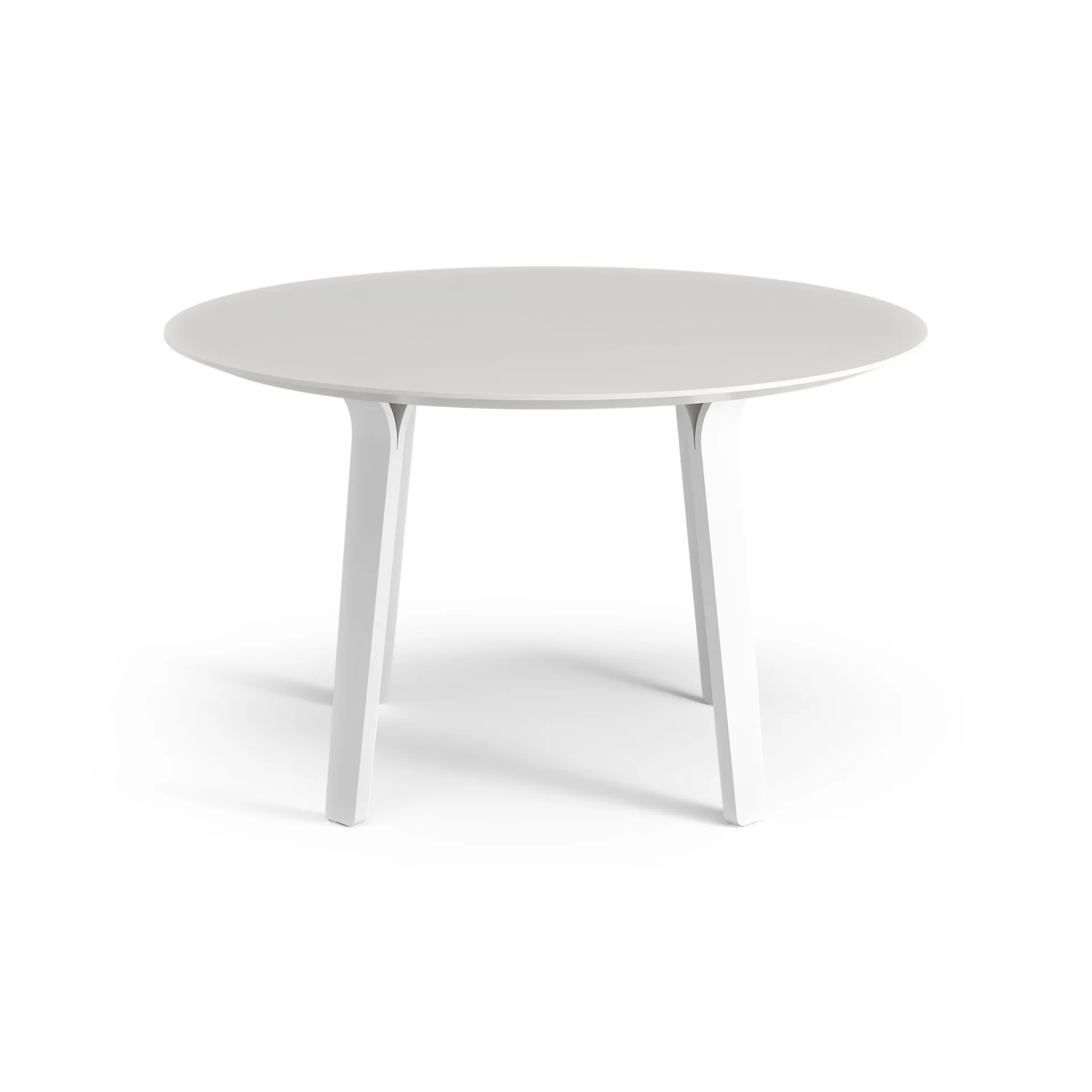 Mesa Divido Ø120 cm, fresno lacado blanco Swedese