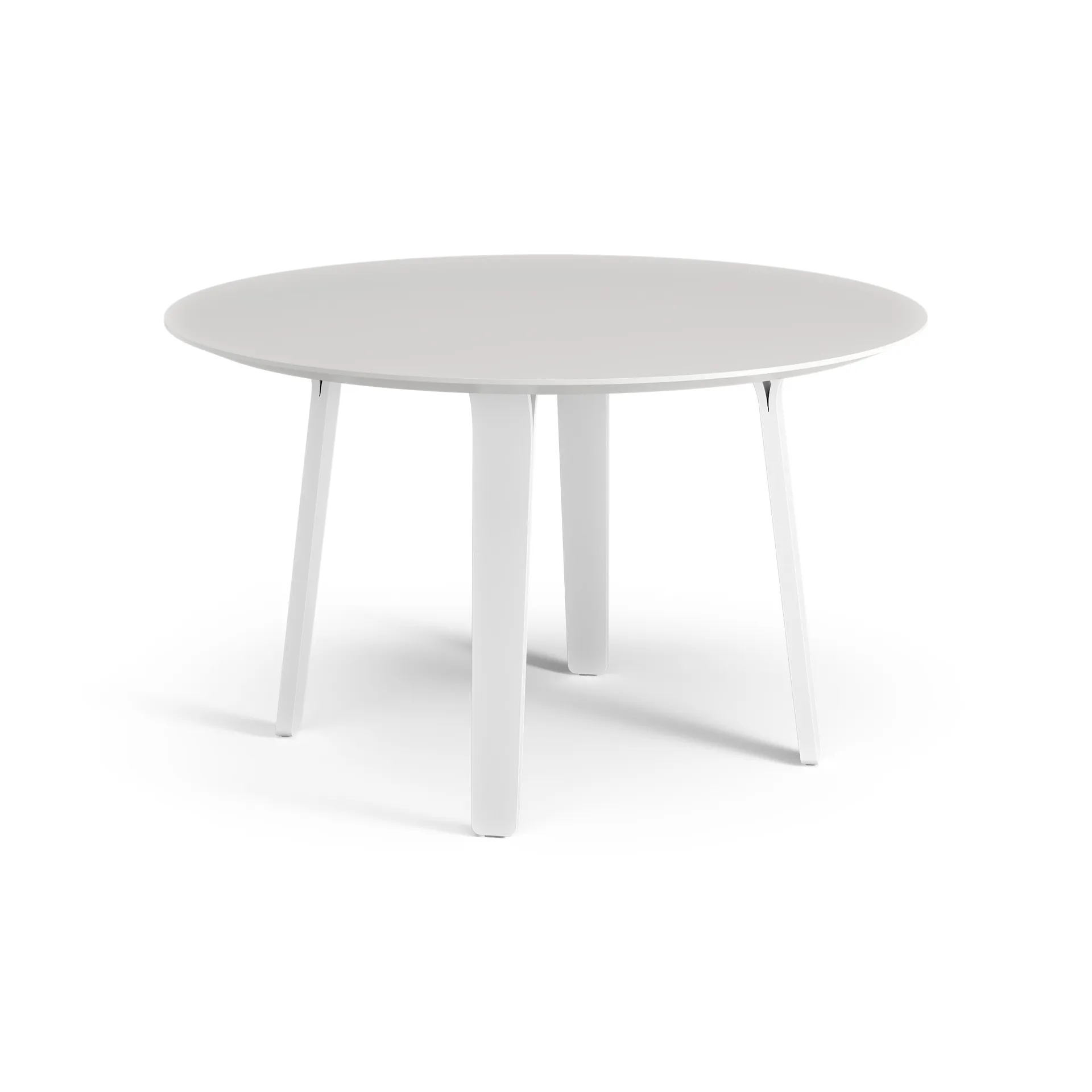 Mesa Divido Ø120 cm, fresno lacado blanco Swedese