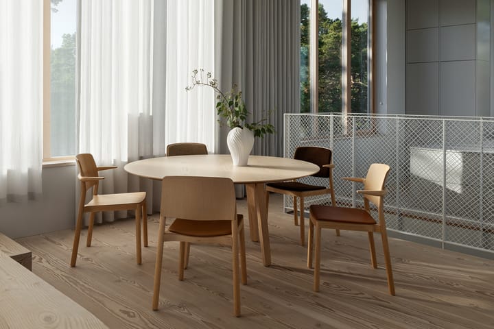 Mesa Divido Ø120 cm, fresno lacado Swedese