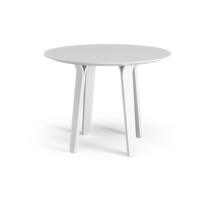 Mesa Divido, Blanco, ø95cm, patas de fresno lacado blanco Swedese