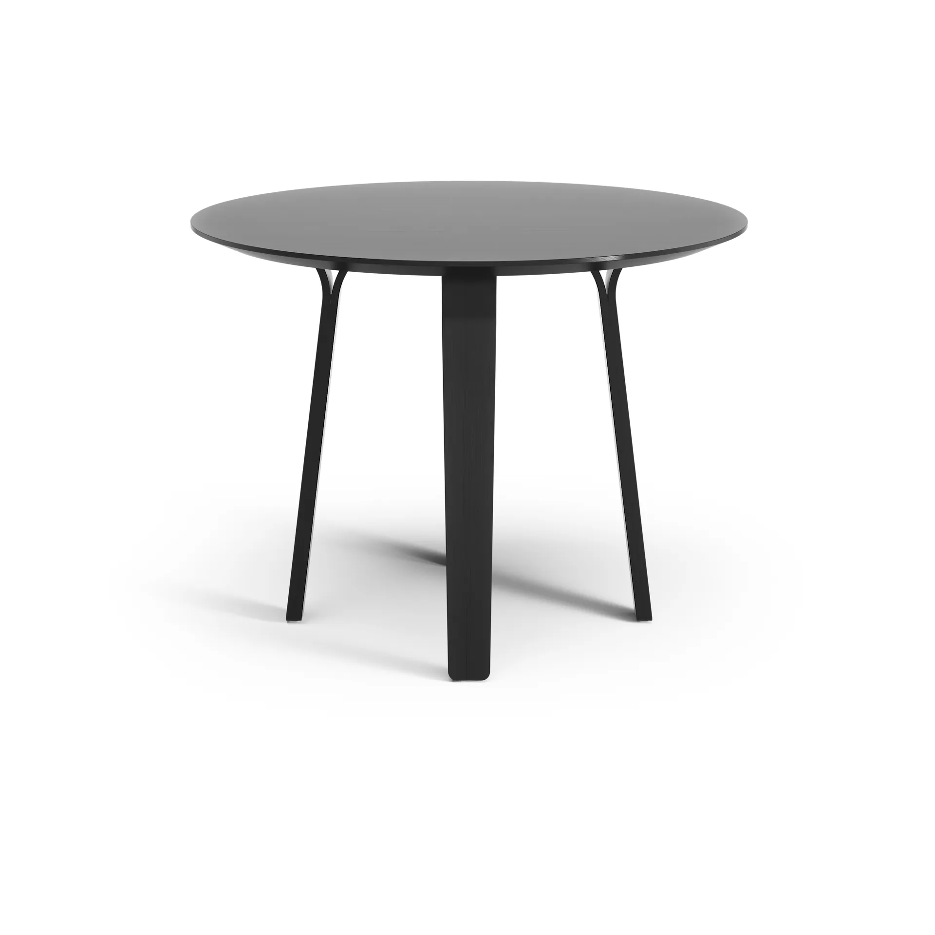 Mesa Divido, Fresno negro esmaltado, ø95cm Swedese