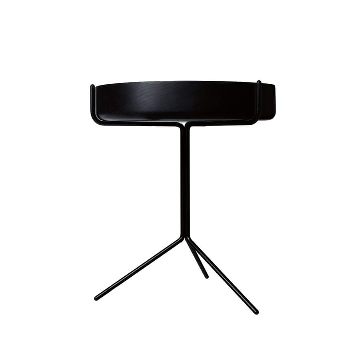 Mesa Drum - Lacado negro-altura 46cm-base negra - Swedese