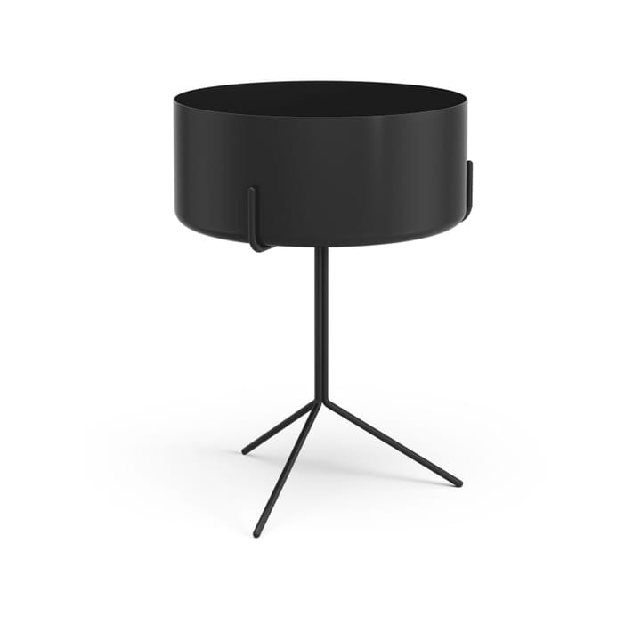 Mesa Drum - Negro, recipiente para plantar - Swedese