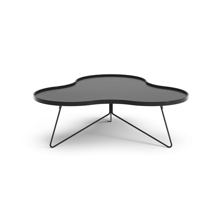 Mesa Flower mono 107x114 cm, H39 cm fresno lacado negro Swedese