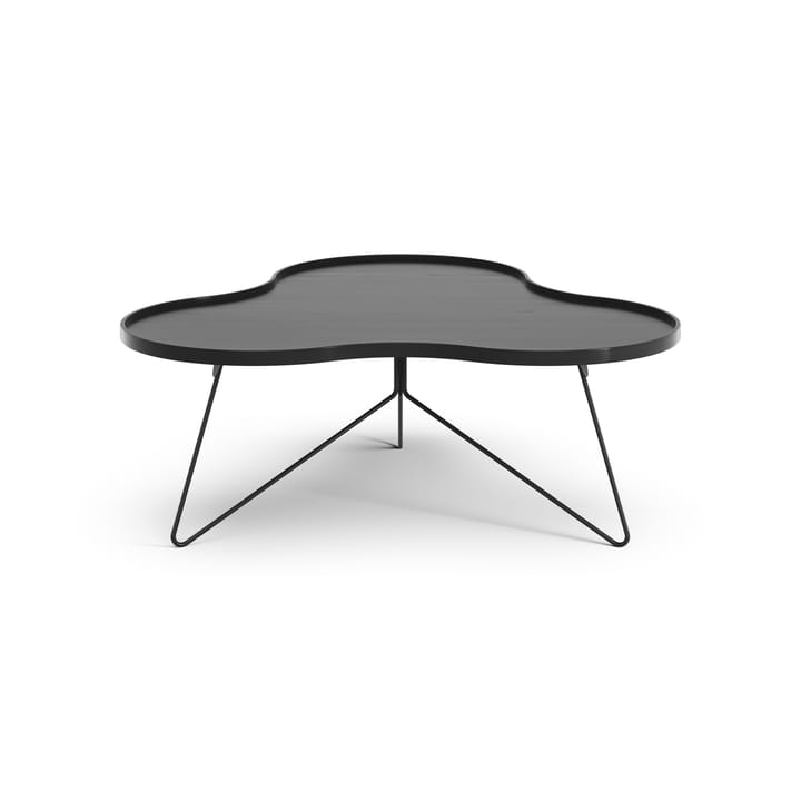 Mesa Flower mono 107x114 cm, H45 cm fresno lacado negro Swedese