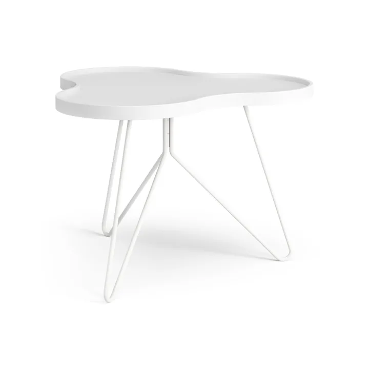 Mesa Flower mono 62x66 cm - Altura: 45 cm Fresno con lasur blanco - Swedese