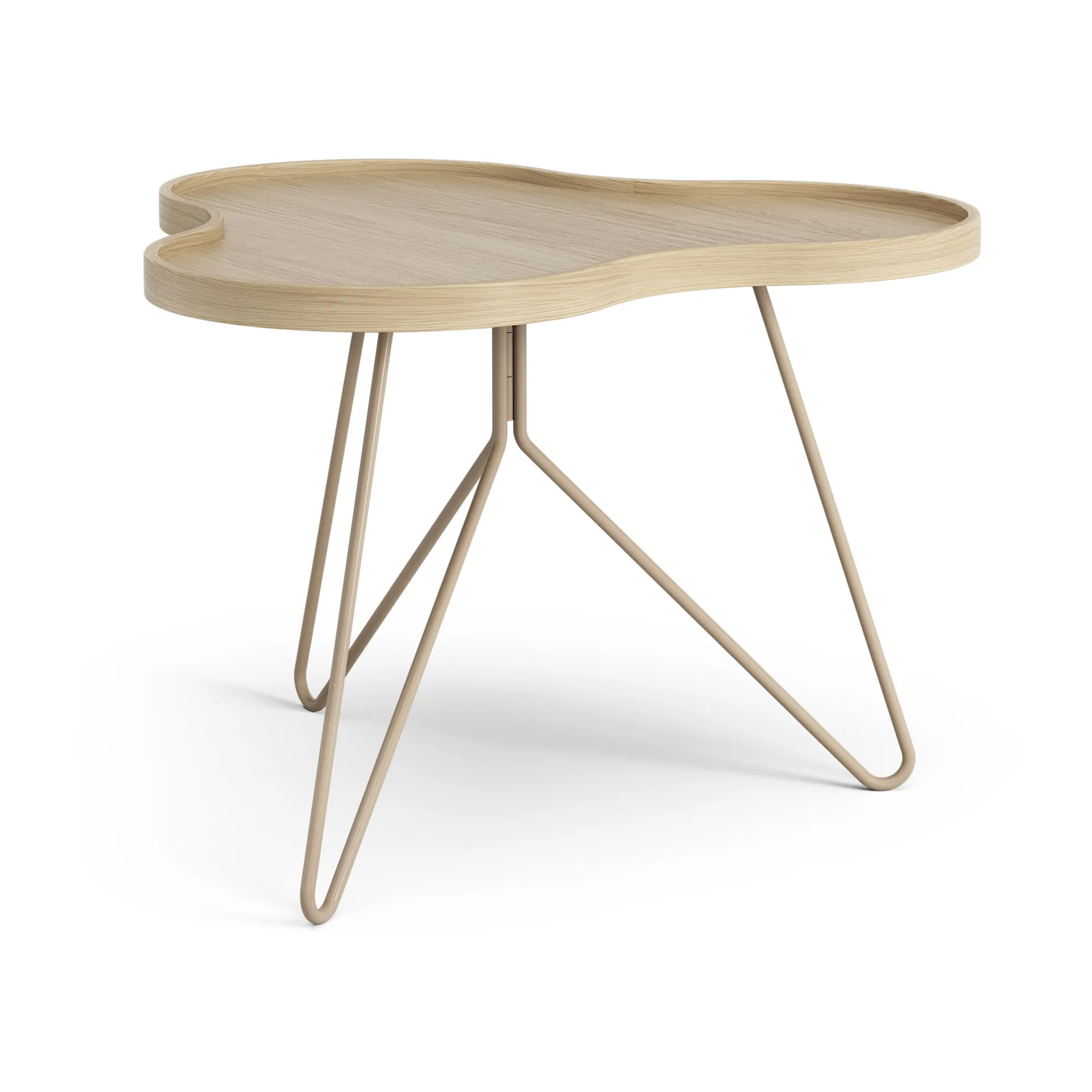 Mesa Flower mono 62x66 cm, Altura: 45 Roble lacado-nutmeg RAL1019 Swedese
