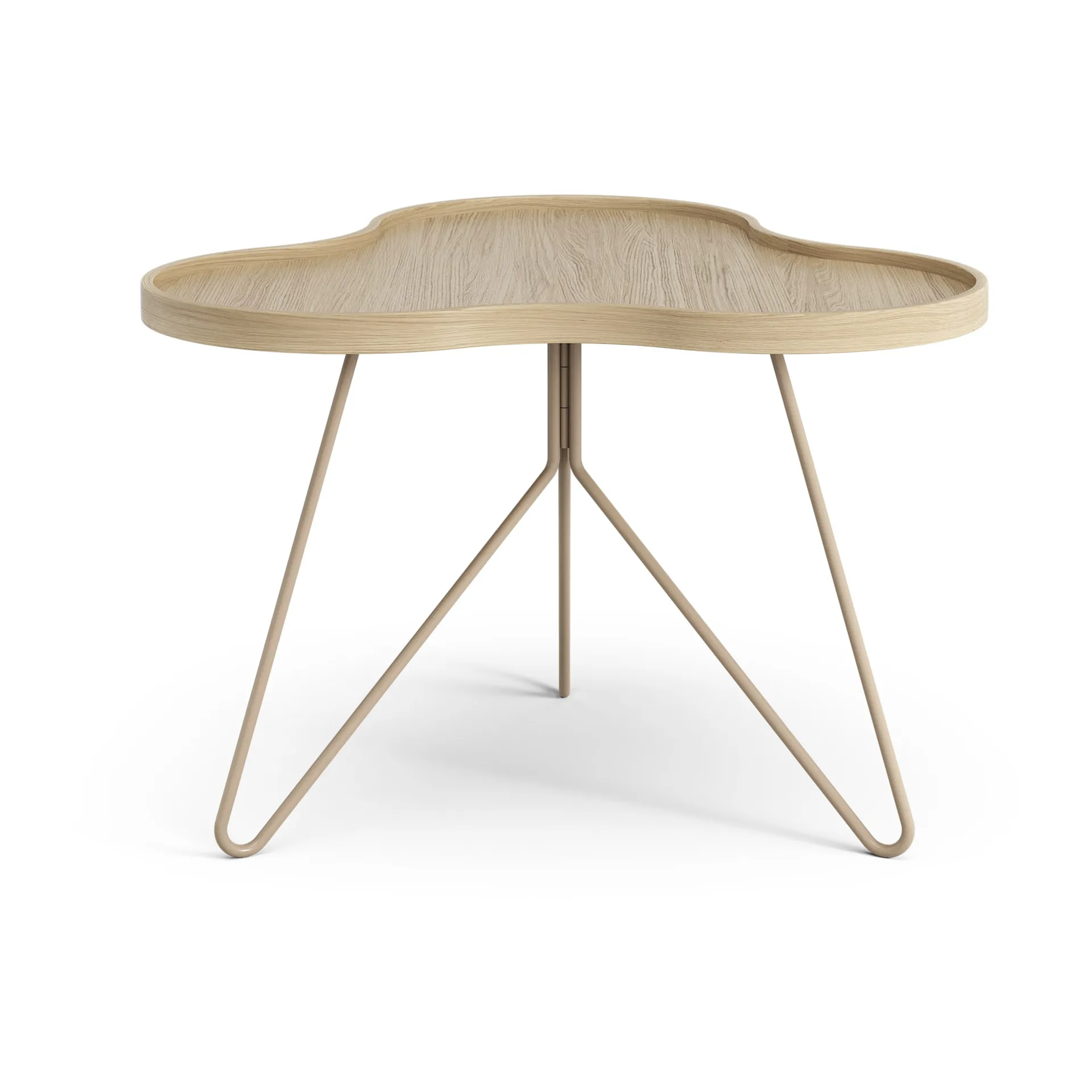 Mesa Flower mono 62x66 cm, Altura: 45 Roble lacado-nutmeg RAL1019 Swedese