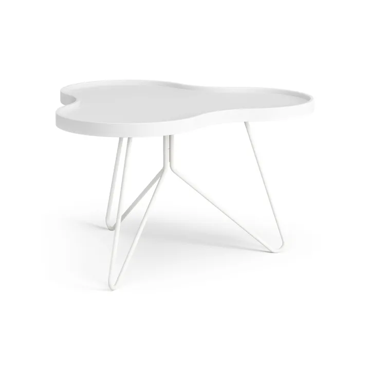 Mesa Flower mono 62x66 cm - Altura:39 cm Fresno con lasur blanco - Swedese