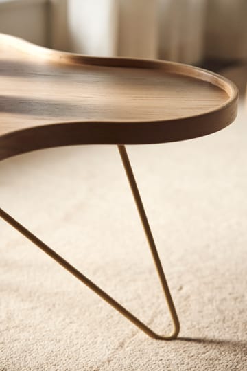 Mesa Flower mono 84x90 cm - H39 cm roble lacado - Swedese