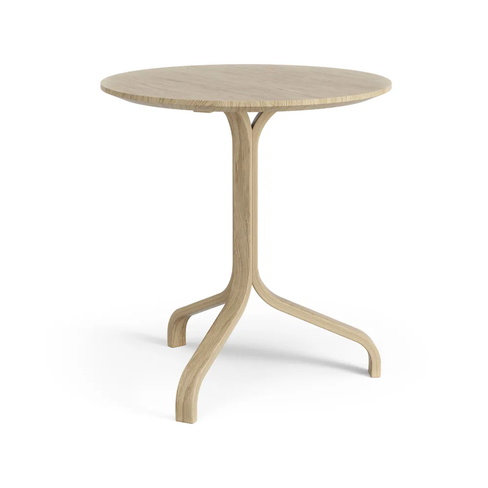 Mesa Lamino Ø46x49 cm, Roble lacado Swedese