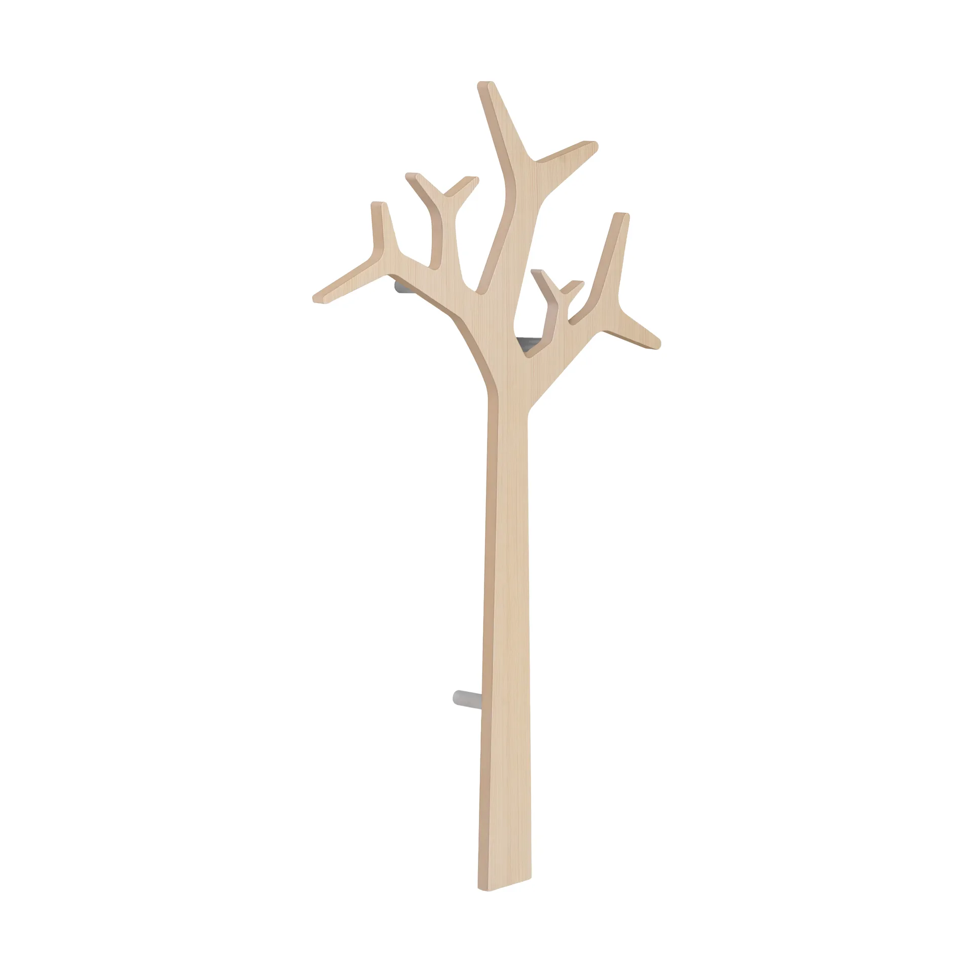 Perchero de pared Tree wall Special Edition 134 cm, Pino con acabado blanco Swedese