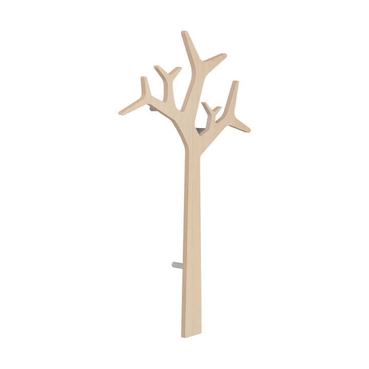 Perchero de pared Tree wall Special Edition 134 cm, Pino con acabado blanco Swedese