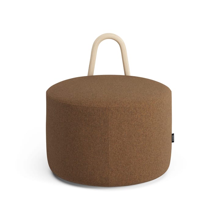 Puff Amstelle mediano con respaldo fresno lacado natural, Main Line Flax 15 Swedese