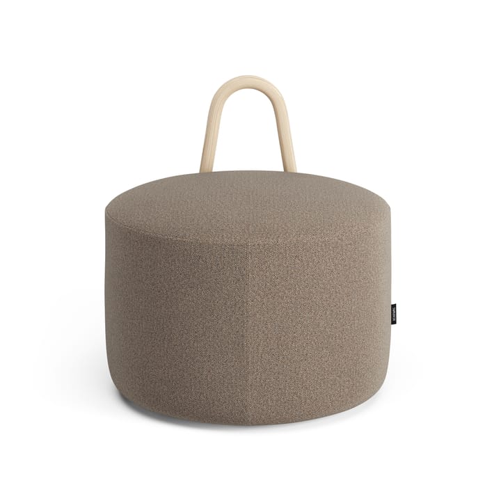 Puff Amstelle mediano con respaldo roble lacado natural, Main Line Flax 23 Swedese