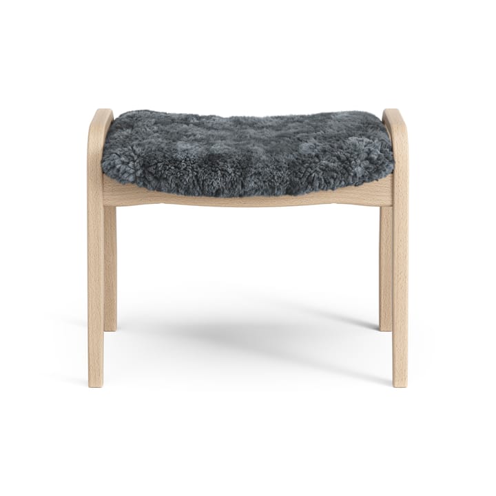 Reposapiés infantil Lamini haya lacada/piel de oveja, Charcoal (gris oscuro) Swedese