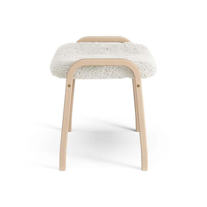 Reposapiés infantil Lamini haya lacada/piel de oveja, Offwhite (blanco) Swedese