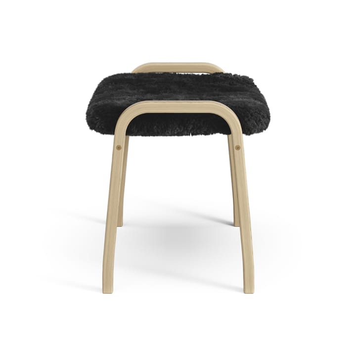 Reposapiés infantil Lamini roble lacado/piel de oveja, Black (negro) Swedese