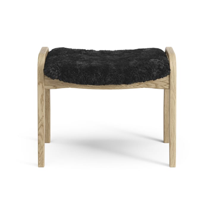 Reposapiés infantil Lamini roble lacado/piel de oveja, Black (negro) Swedese