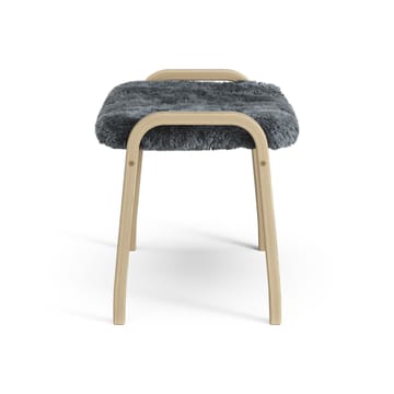 Reposapiés infantil Lamini roble lacado/piel de oveja - Charcoal (gris oscuro) - Swedese