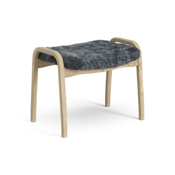 Reposapiés infantil Lamini roble lacado/piel de oveja - Charcoal (gris oscuro) - Swedese