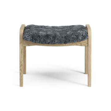 Reposapiés infantil Lamini roble lacado/piel de oveja - Charcoal (gris oscuro) - Swedese