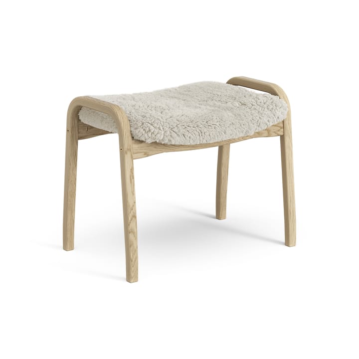 Reposapiés infantil Lamini roble lacado/piel de oveja - Moonlight (beige) - Swedese