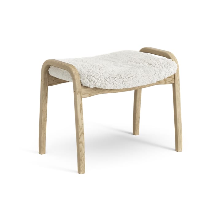 Reposapiés infantil Lamini roble lacado/piel de oveja - Offwhite (blanco) - Swedese