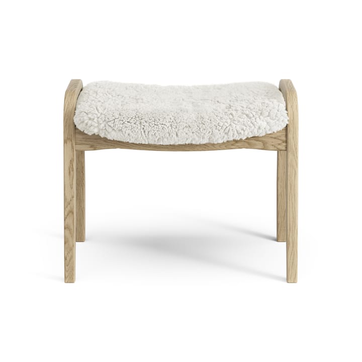 Reposapiés infantil Lamini roble lacado/piel de oveja, Offwhite (blanco) Swedese