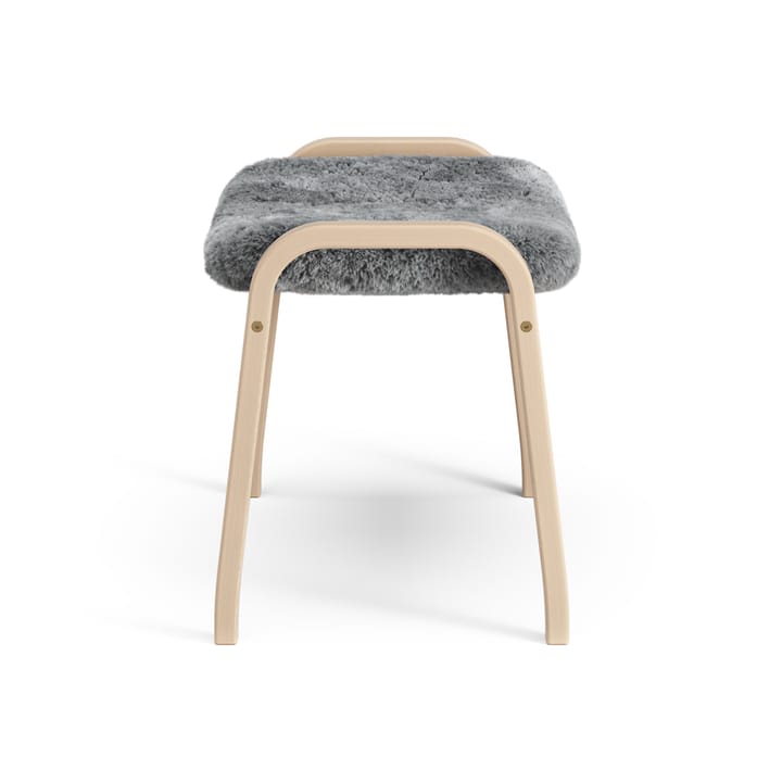Reposapiés Lamino haya lacada/piel de oveja, Scandinavian Grey (gris) Swedese
