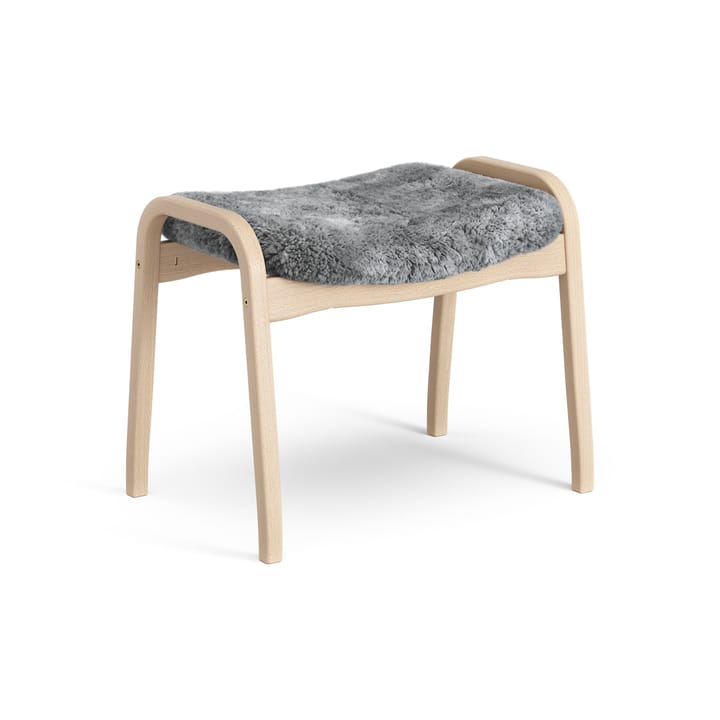 Reposapiés Lamino haya lacada/piel de oveja, Scandinavian Grey (gris) Swedese
