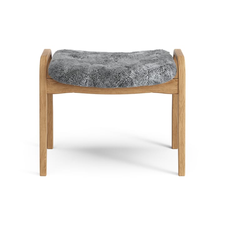Reposapiés Lamino roble aceitado/piel de oveja, Scandinavian Grey (gris) Swedese