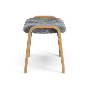 Reposapiés Lamino roble aceitado/piel de oveja - Scandinavian Grey (gris) - Swedese