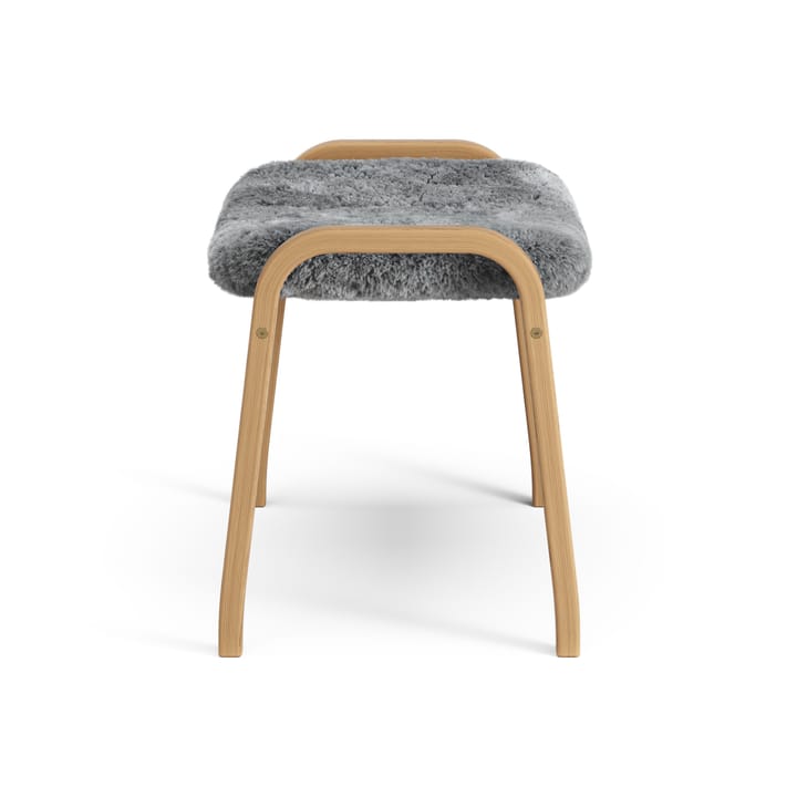 Reposapiés Lamino roble aceitado/piel de oveja, Scandinavian Grey (gris) Swedese
