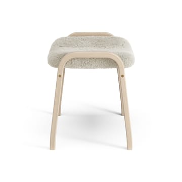 Reposapiés Lamino roble pigmentado blanco/piel de oveja - Moonlight (beige) - Swedese