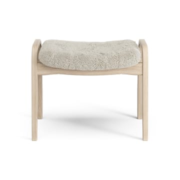 Reposapiés Lamino roble pigmentado blanco/piel de oveja - Moonlight (beige) - Swedese