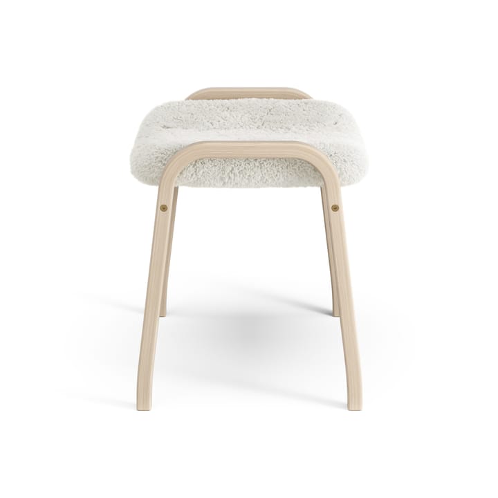 Reposapiés Lamino roble pigmentado blanco/piel de oveja, Offwhite (blanco) Swedese