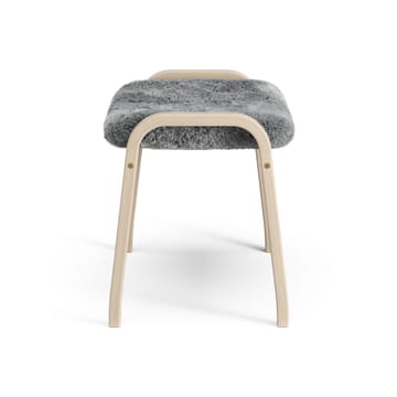 Reposapiés Lamino roble pigmentado blanco/piel de oveja - Scandinavian Grey (gris) - Swedese